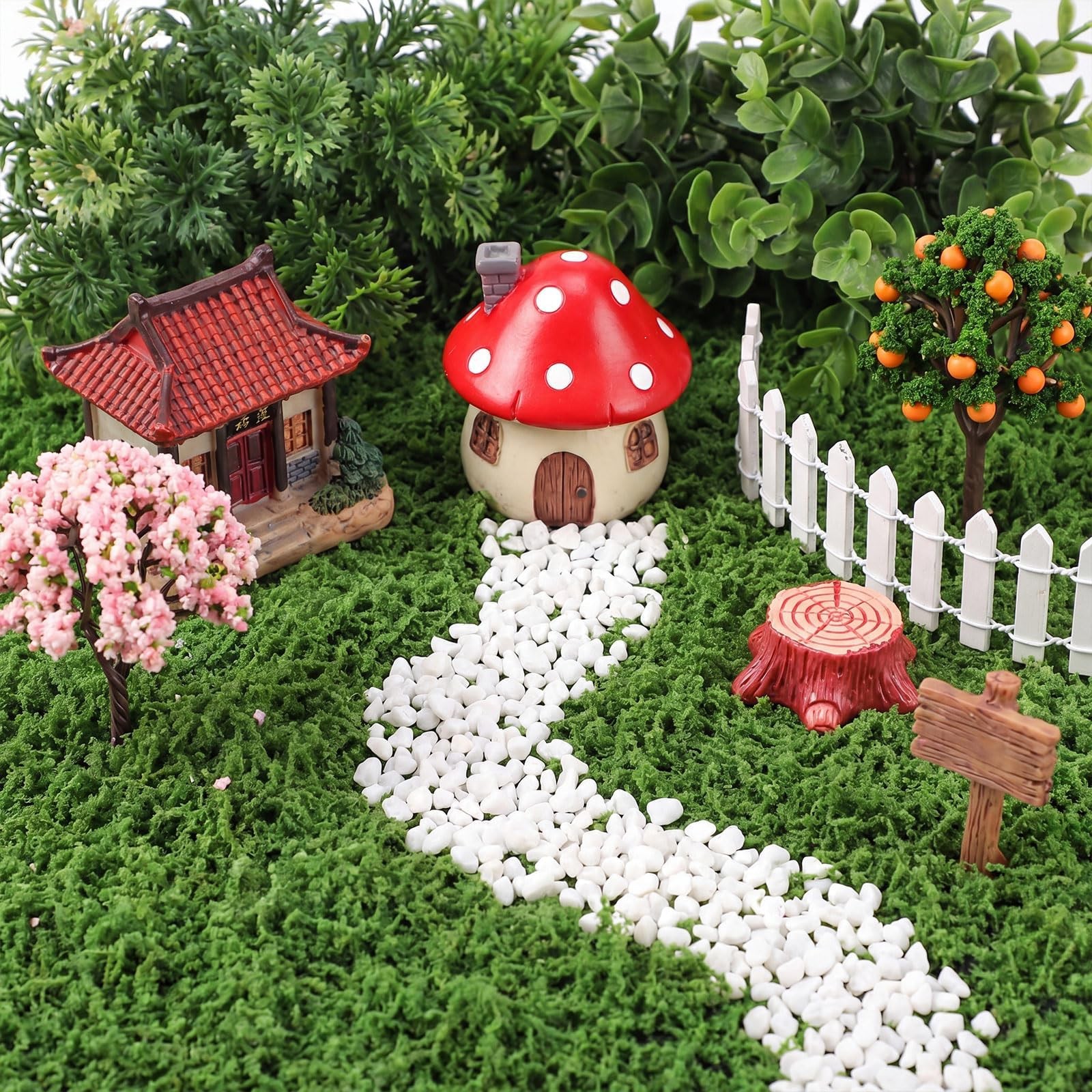 Zeyune 6 Pcs Artificial Moss Mat Roll for Wonderland Party Decoration Waterpr…