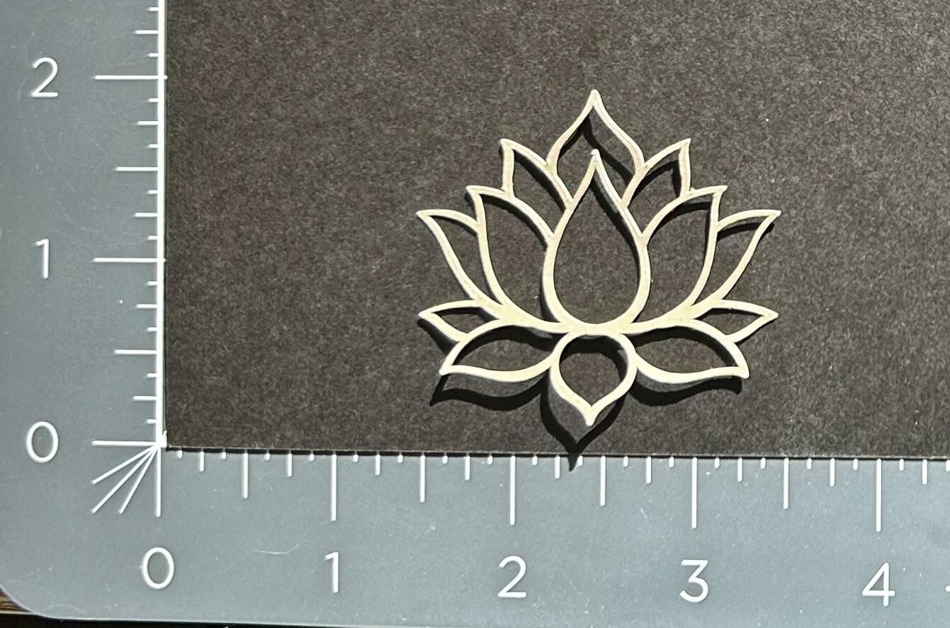 3″ Cutouts Lotus Flower, Die Cut, paper flowers, Yoga Inspired, Namaste, Chakra