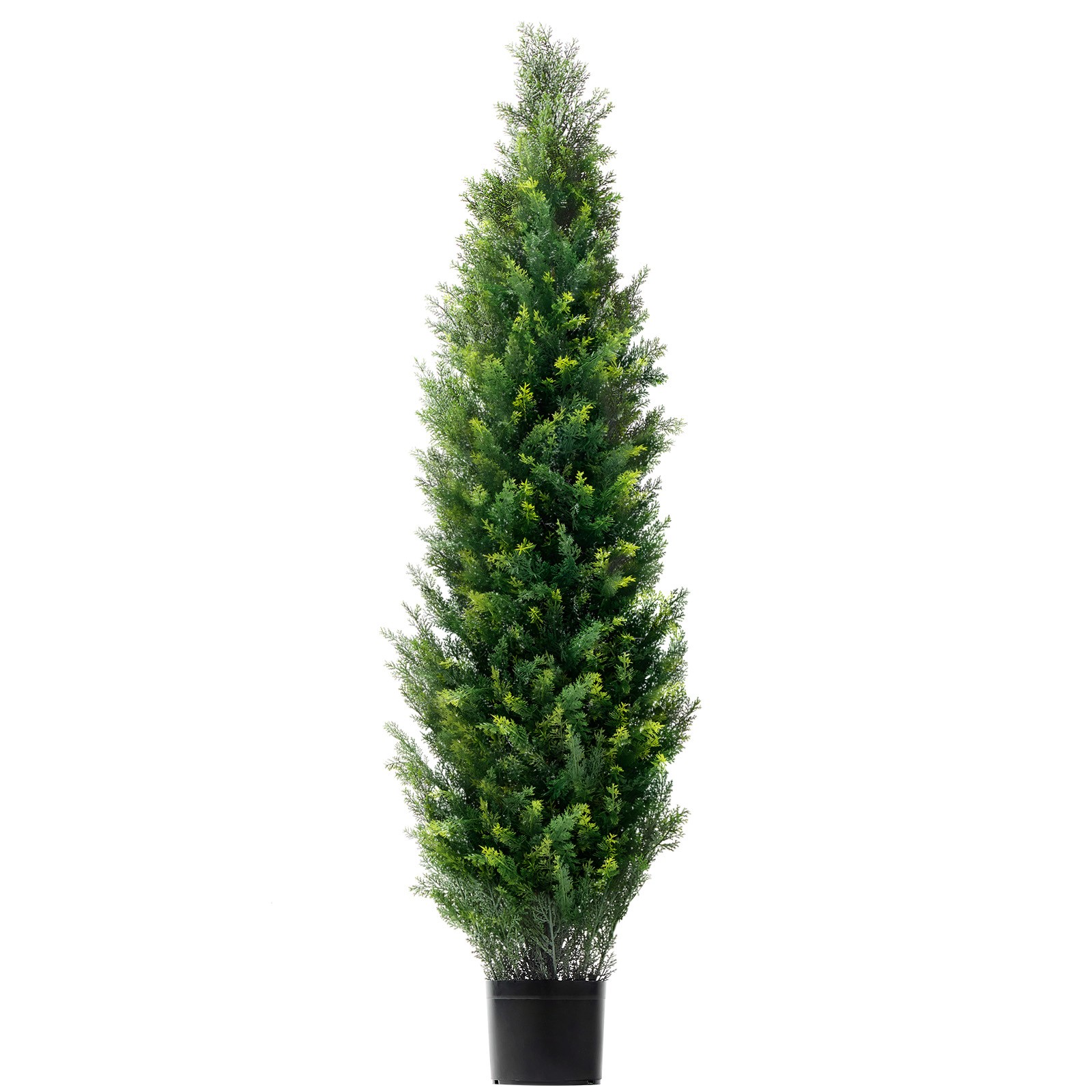Uimoso Set of 2 Artificial 5′ Cedar Trees for Indoor and Outdoor Decoration