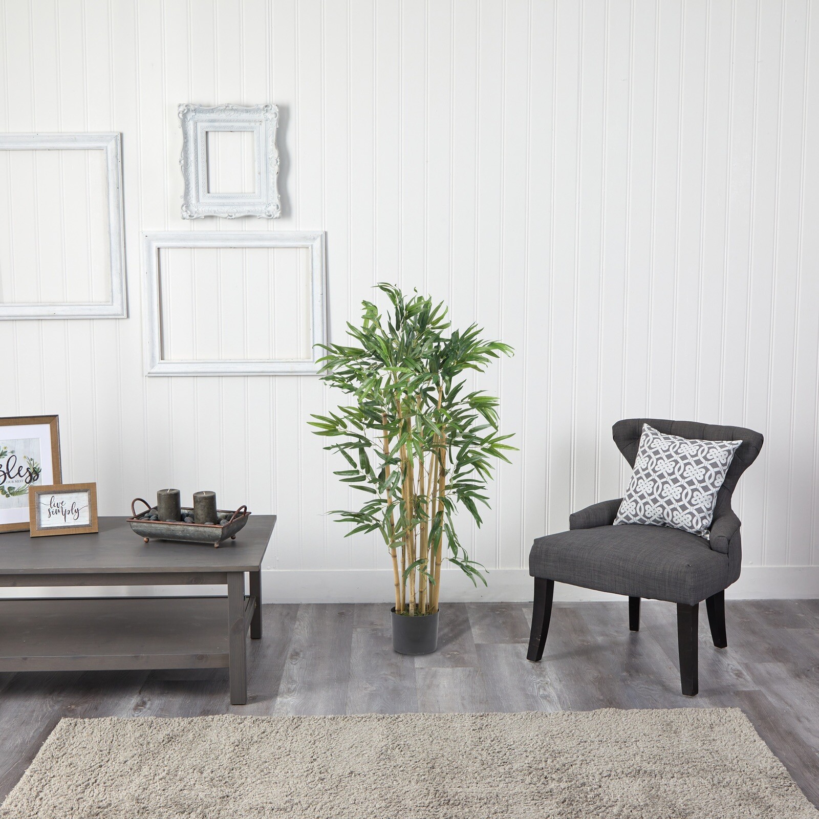3’ Bamboo Artificial Tree w/Natural Trunks & 500 Lvs Home Decor. Retail $95
