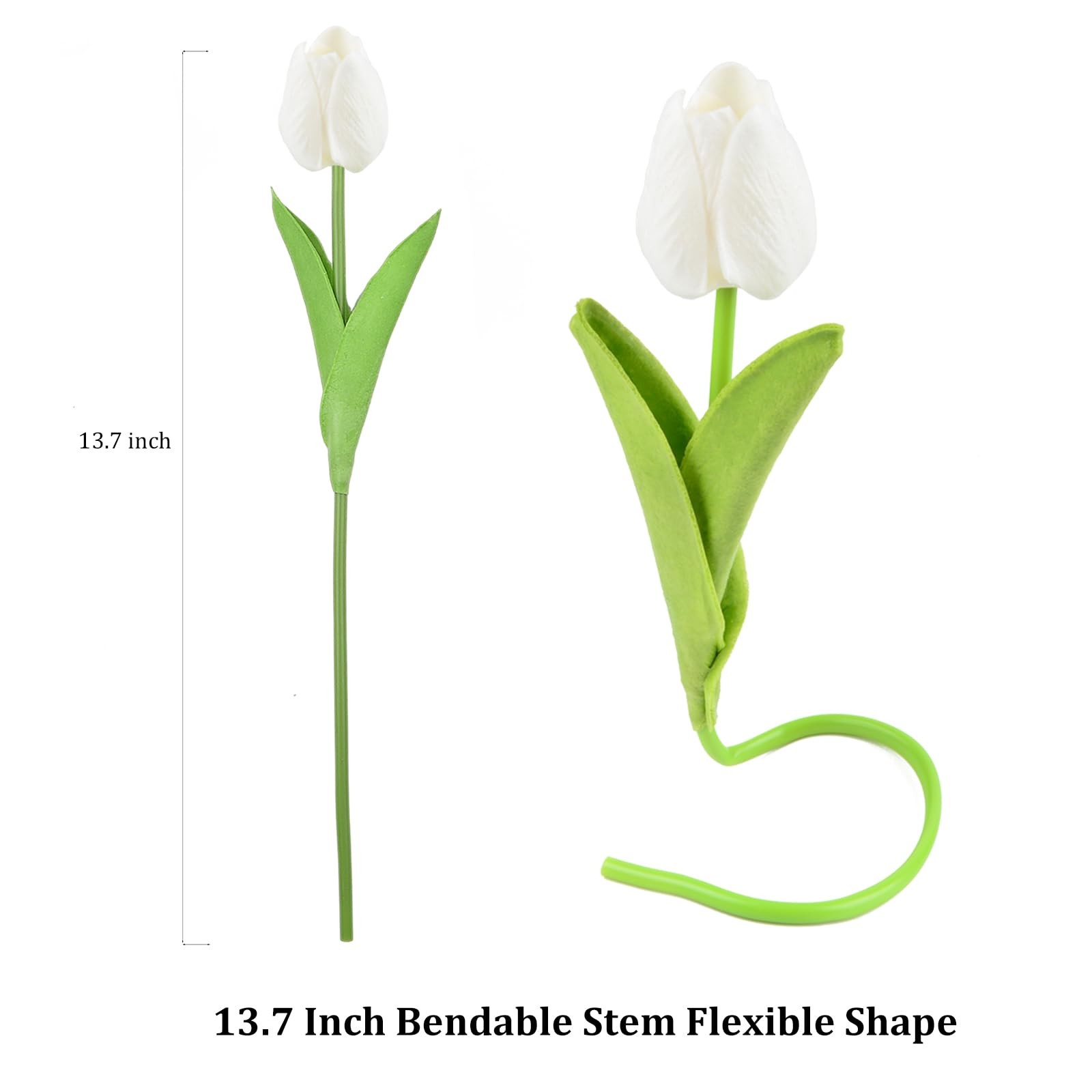 Artificial Tulips Bridal Wedding Festival Decor Bouquet Real Touch PU Flower …