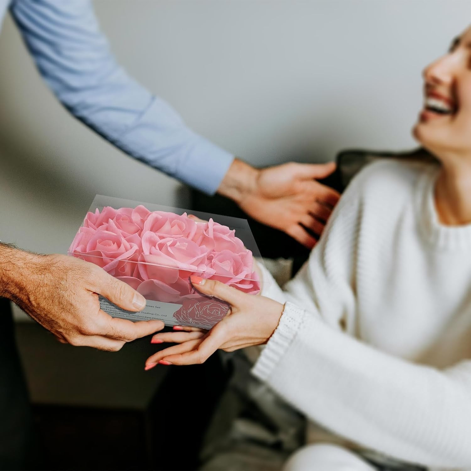Majestic 6 Real Touch Fake Roses with Stems – Perfect for DIY Decor & Gifting