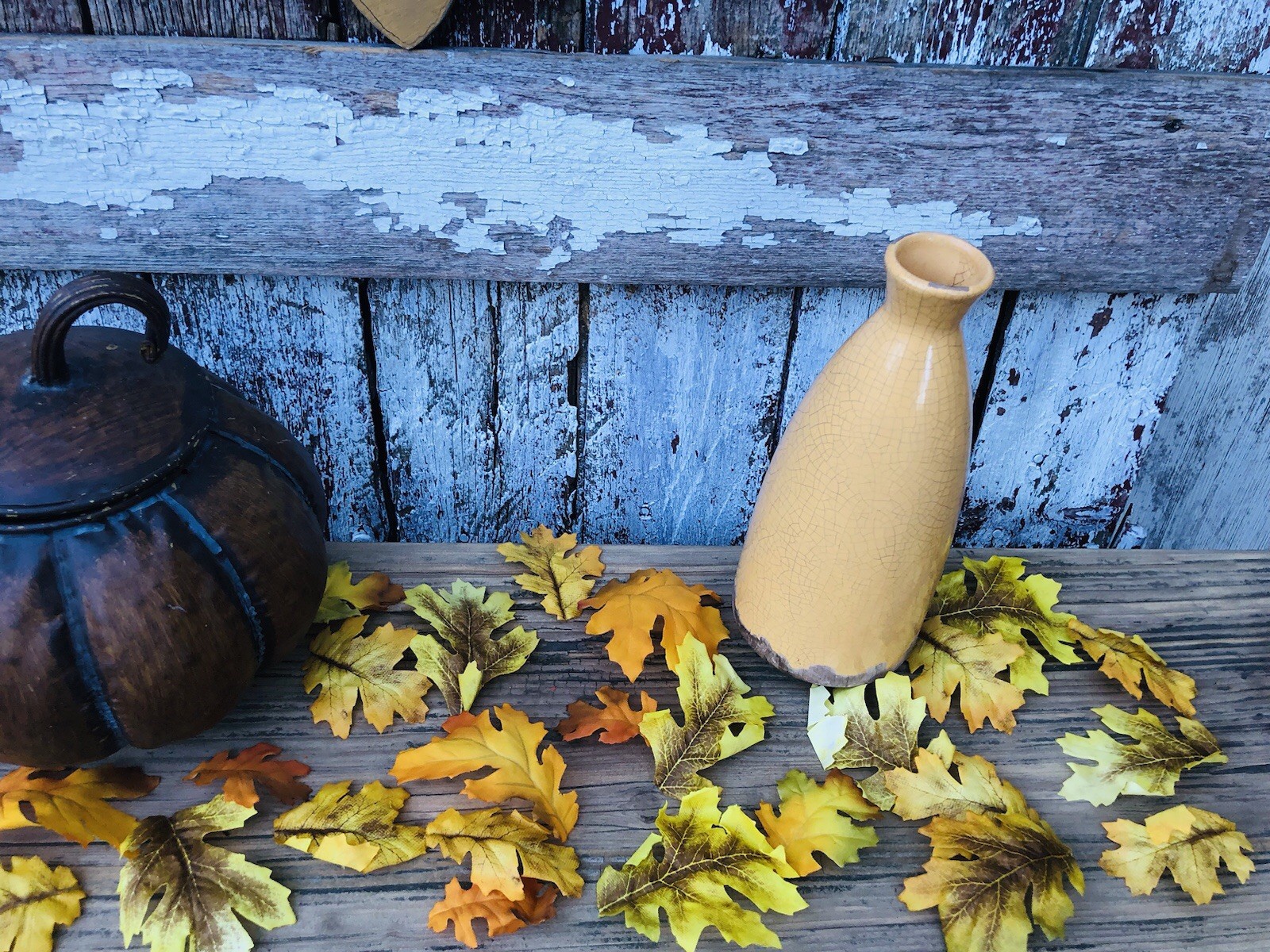 36 Sunny Ridge Oak Fall Leaves Autumn Artificial LOOSE in A BAG Wedding Decor