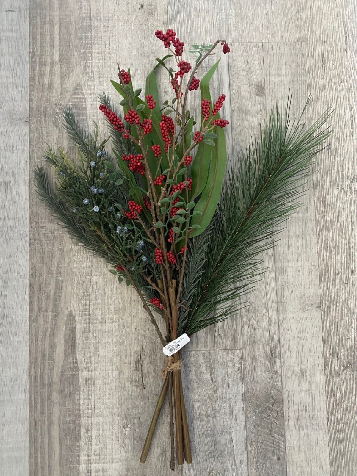 NEW Pottery Barn Faux Juniper & Berry Clippings 20″ Bundle Winter Christmas NWT