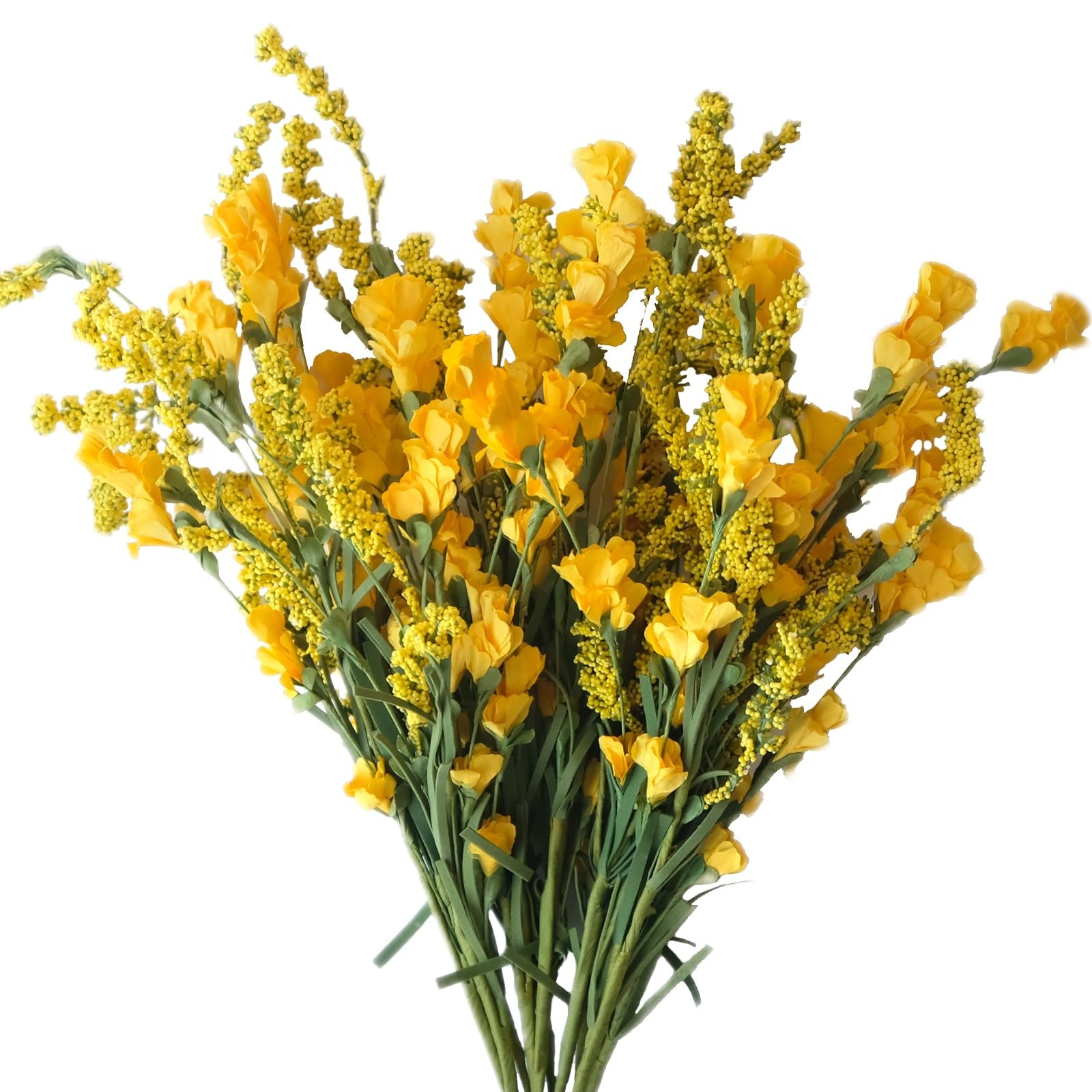 10 PCS Yellow Artificial Flower Bulk Spring Summer Wedding Vase Bouquet Decor