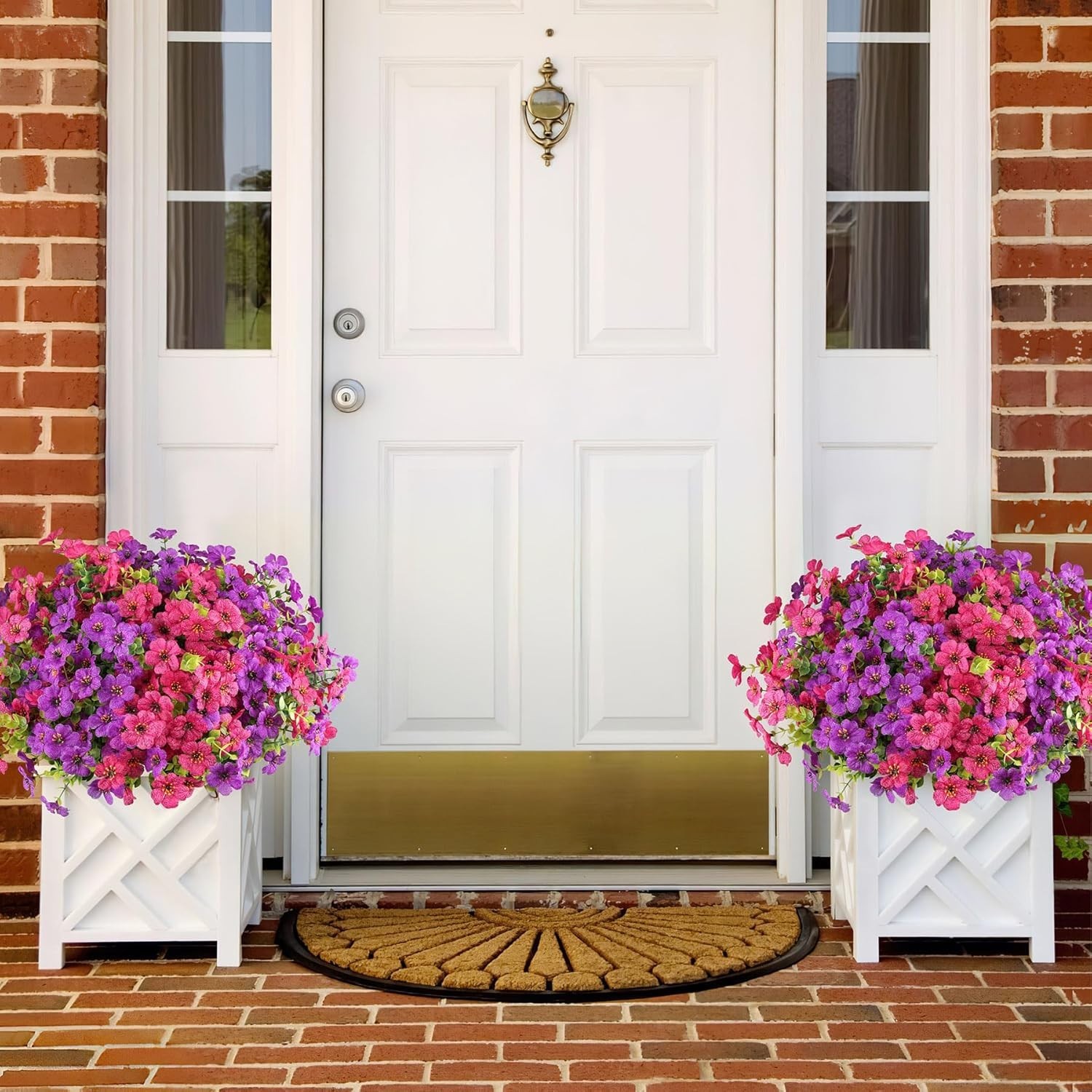 Vibrant 16 Bundle Faux Flowers – No Fade and Water-Resistant for All Seasons