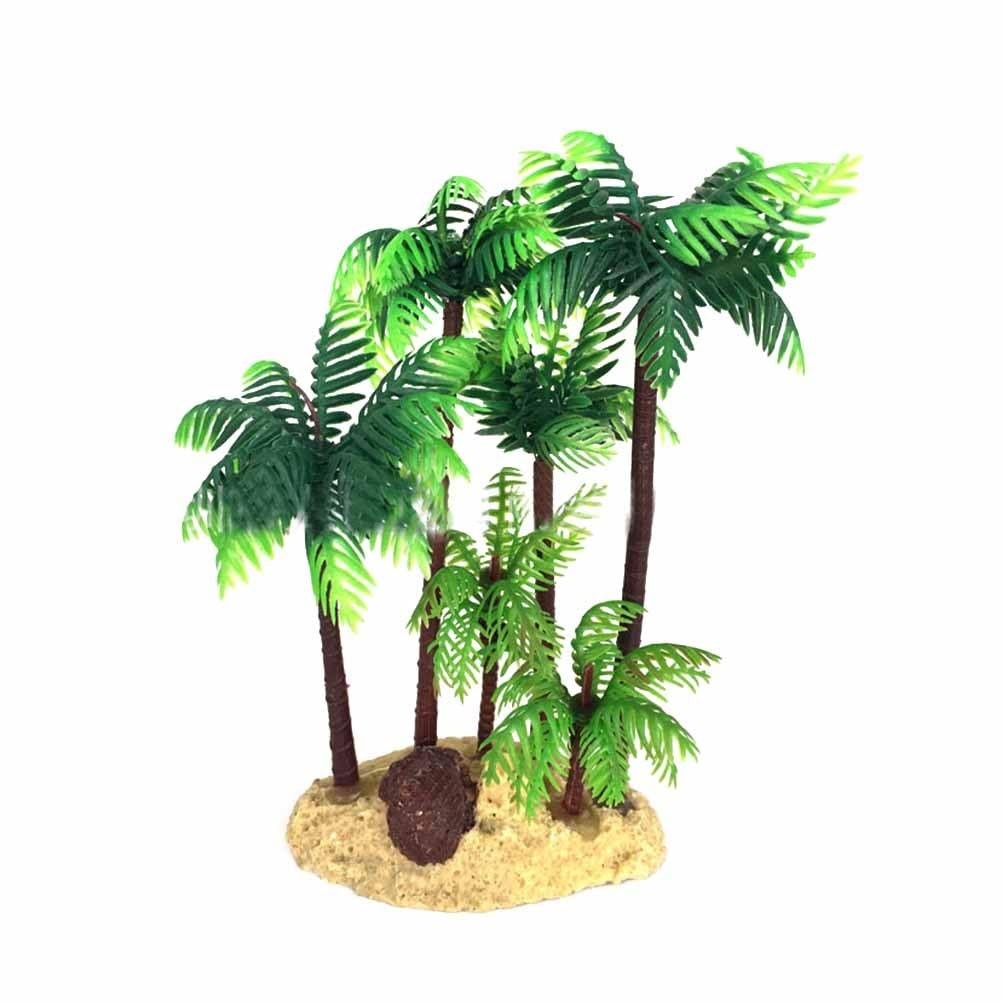 Coconut Palm Tree Miniature Plant Bonsai Craft 5.51In Artificial Palm Tree De…