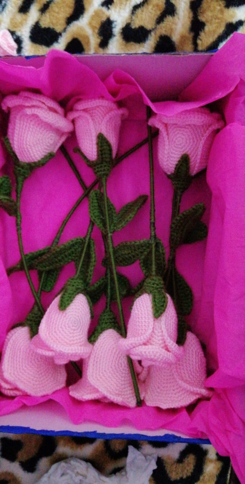 Flowers crochet bouquet decor rose floral handmade pinkish set of 10+the vase