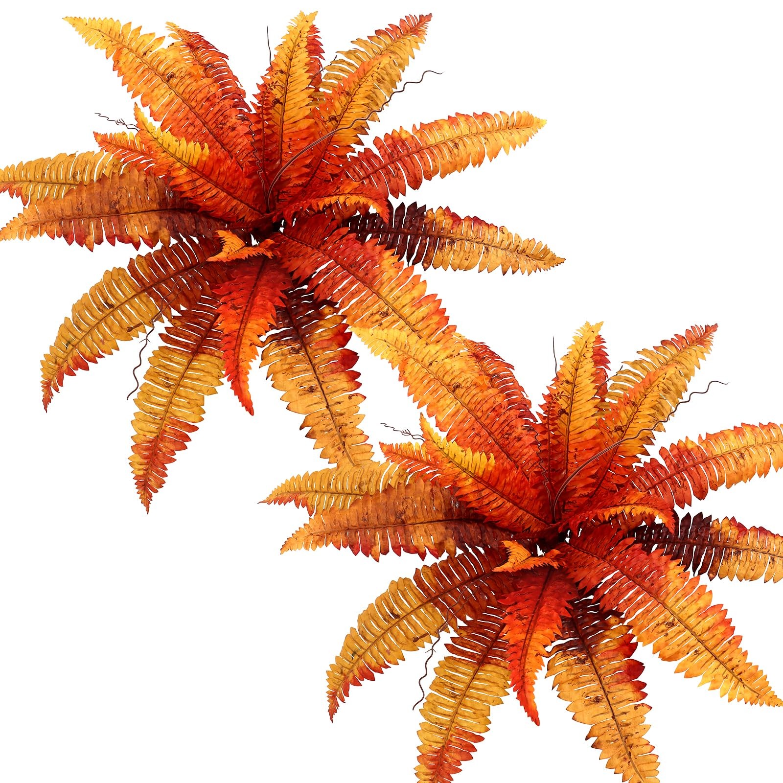 Artificial Fall Plants Artificial Fall Ferns for Outdoors, Set of 2 Bouquets …