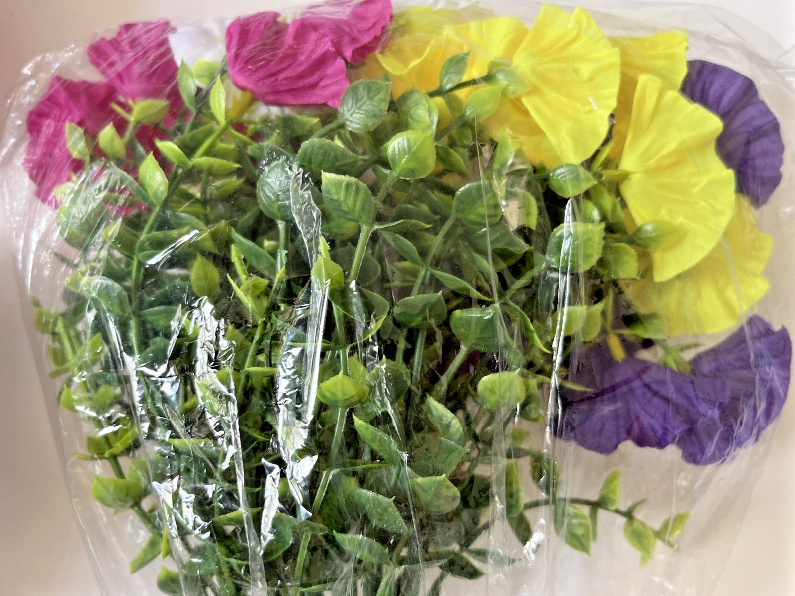 32 Bundles Artificial Flowers for Outdoors Fake UV Resistant Faux Spring