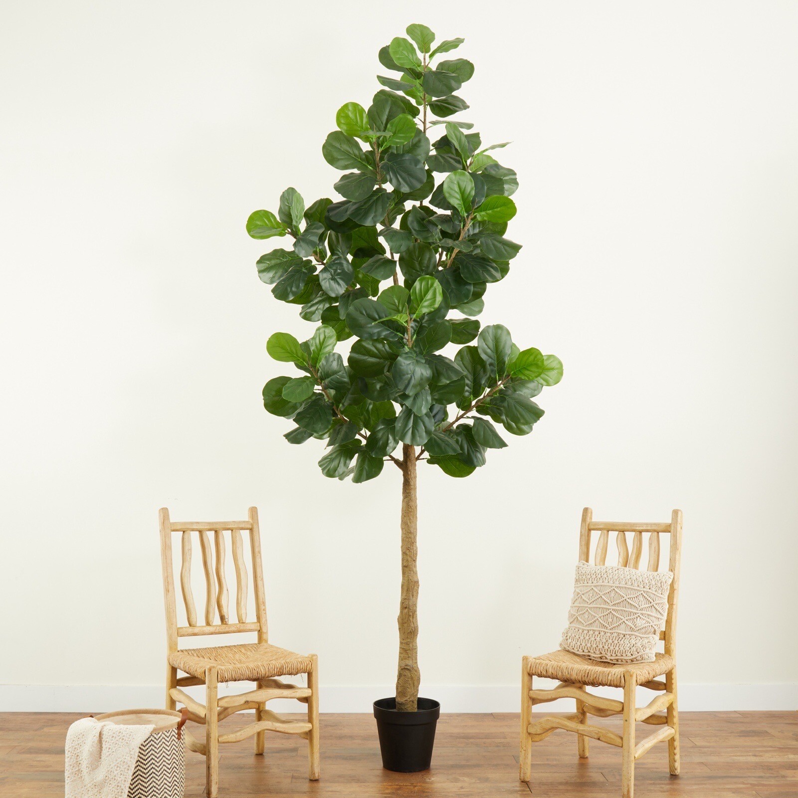 9’ Giant Fiddle Leaf Fig Artificial Tree Home Decor. Retail $295