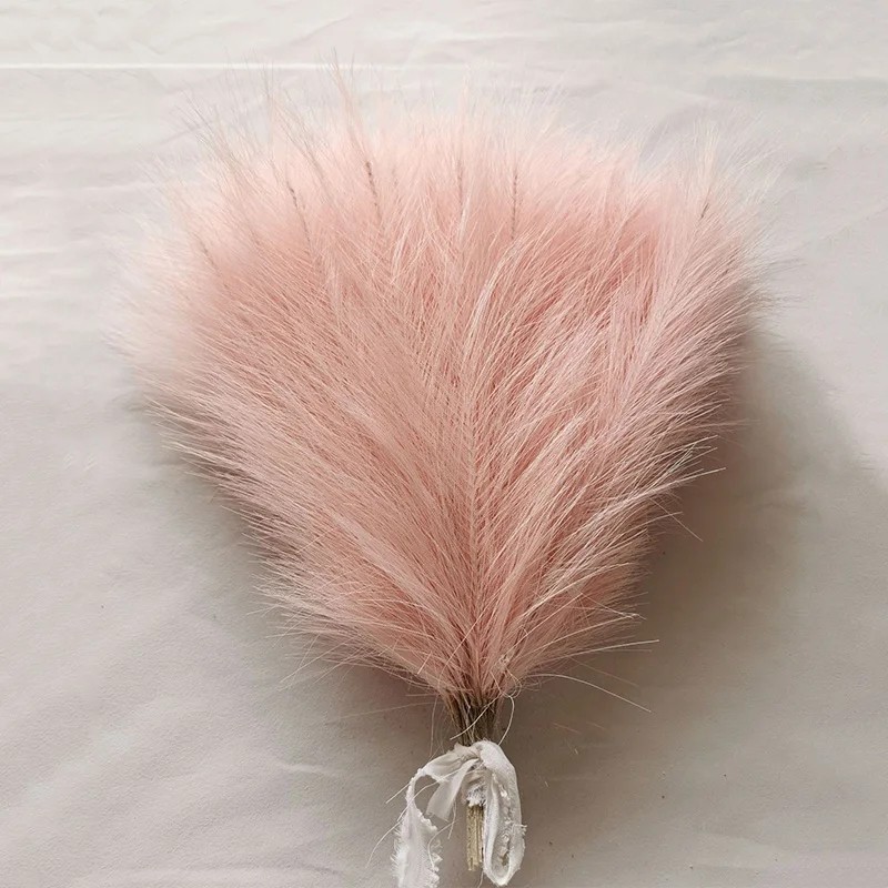 10-100PCS Artificial Pampas Grass Bouquet – Fluffy Boho Reed Stems for Wedding,