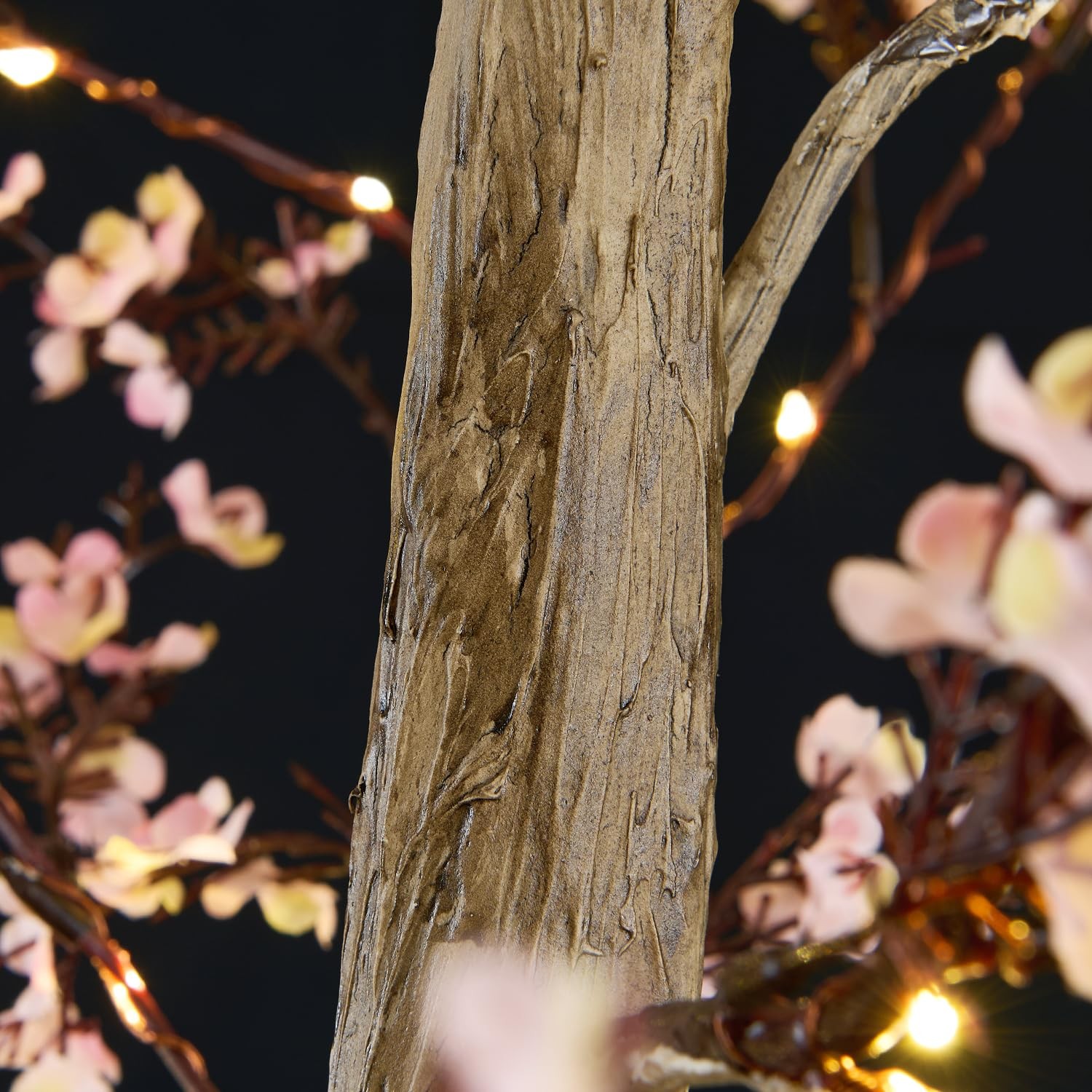 6FT Lighted Cherry Blossom Tree with 171 Warm White Lights, Artificial Sakura…
