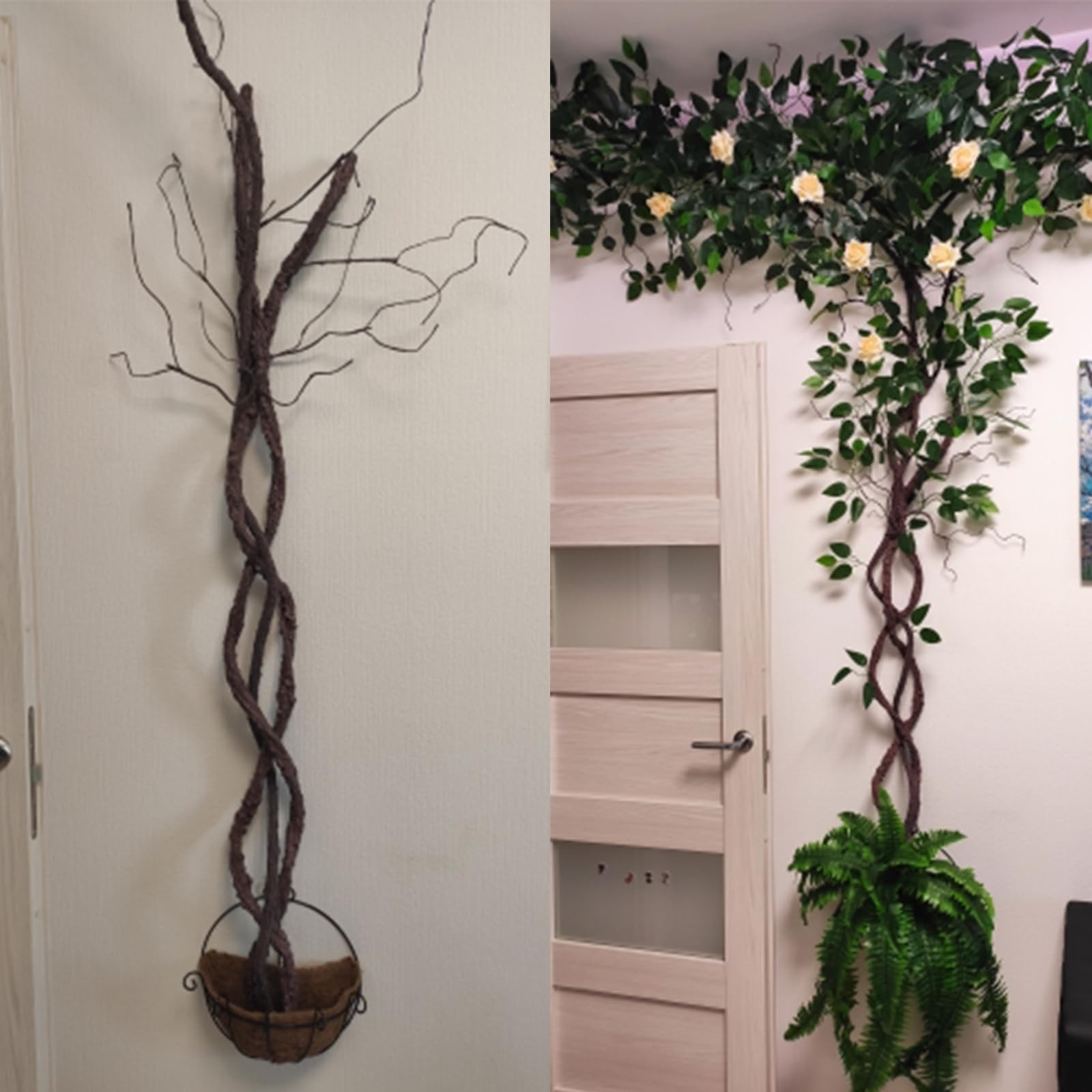 118″ Bendable Artificial Grapevines Garland Tree Branches(L)