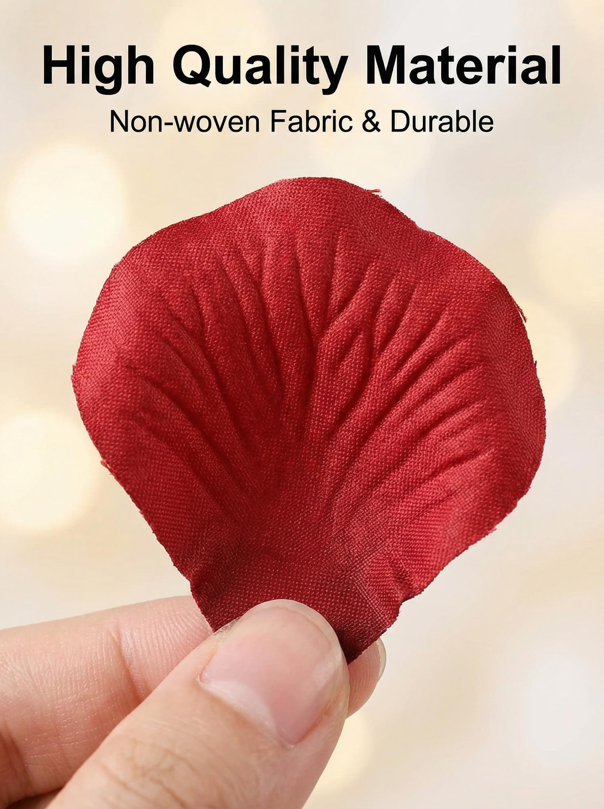 Uvaluefeet 1000 Pcs Artificial Fake Rose Petals,Flower Petals 1000Pcs, Red