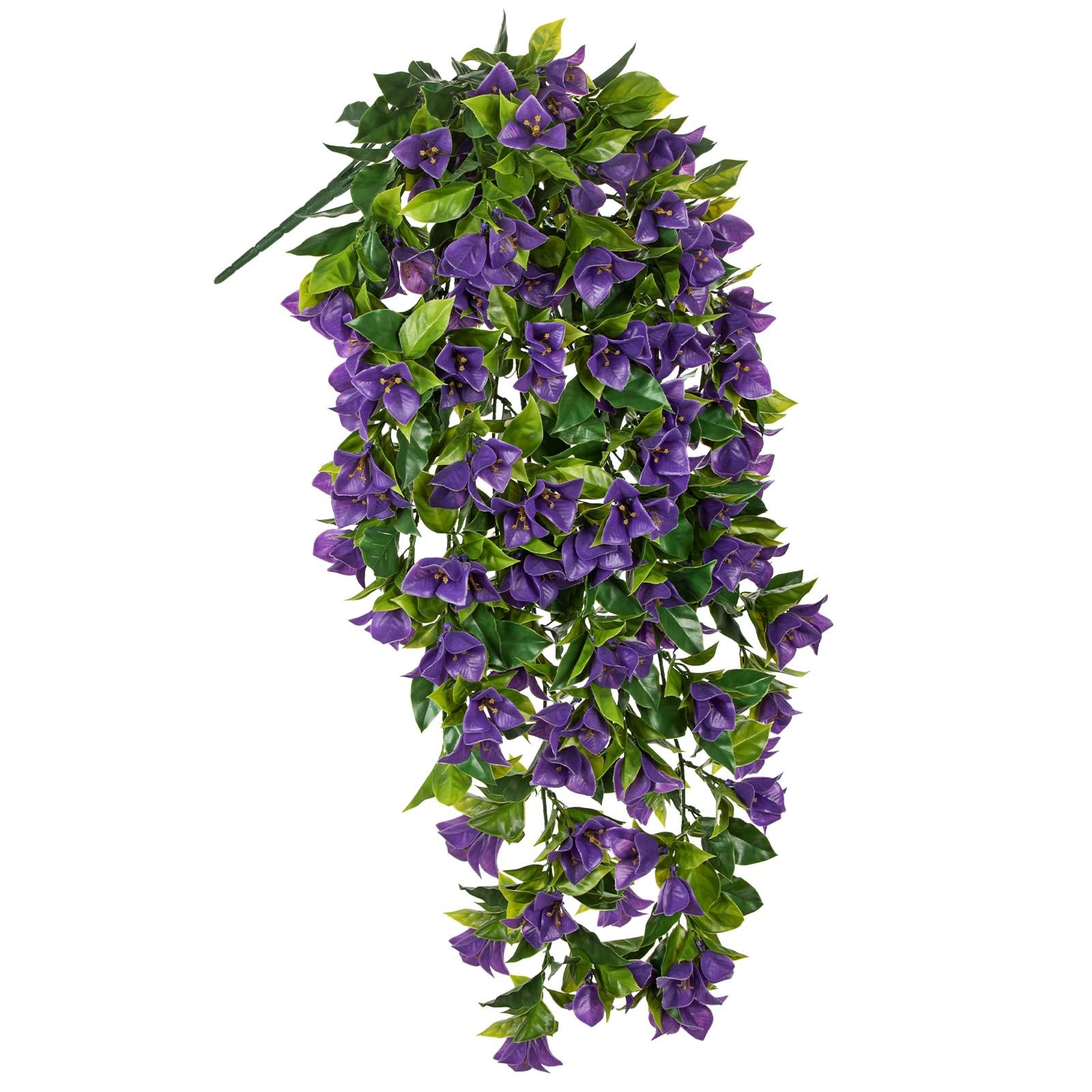 Artificial Hanging Flowers for Outdoors Planter, Fake Hanging Bougainvillea P…