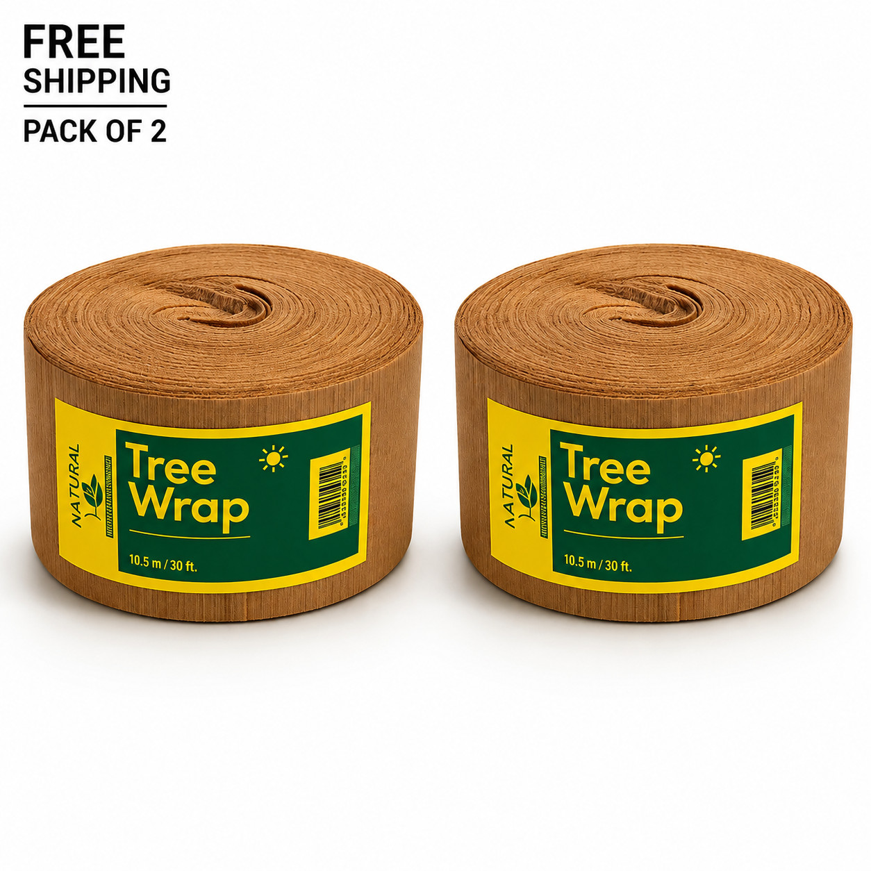 2 Pack Tree Wrap Protector Frost Sun Pest Guard Breathable Trunk Cover