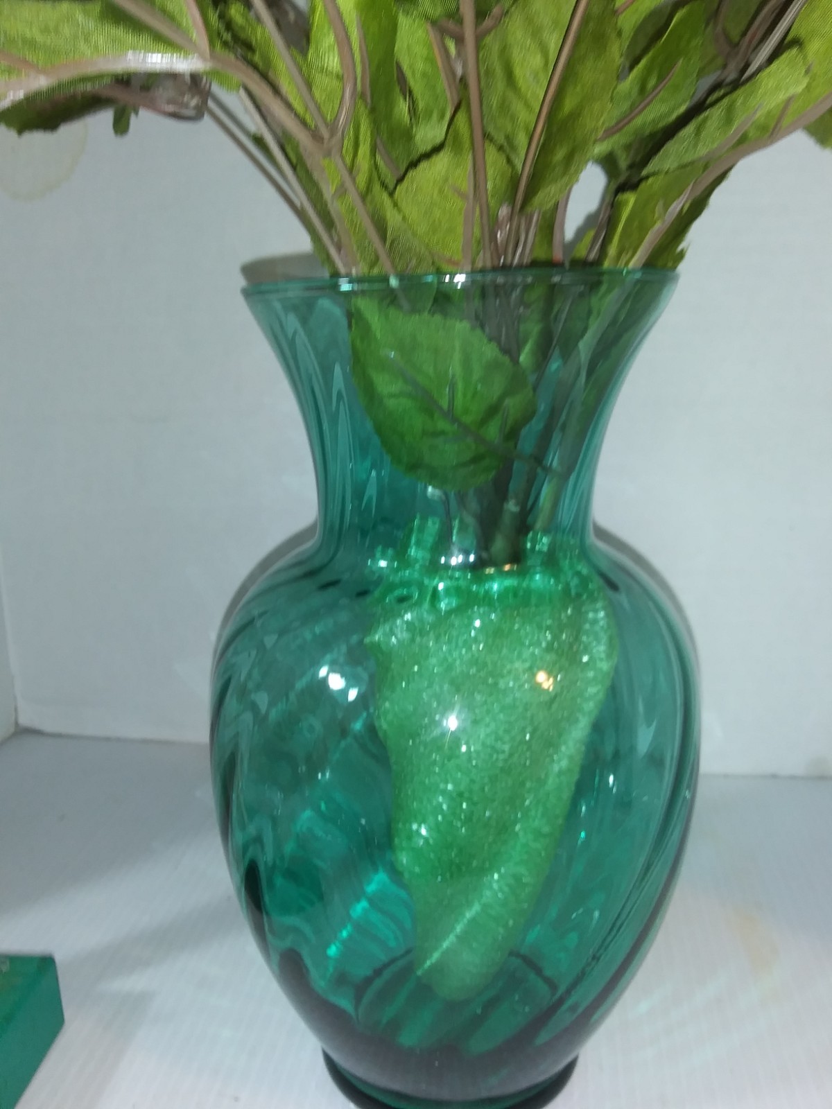 Fall Flowers in Vtg Vase Silk Flower Arrangement Fall Centerpiece 22 in tall