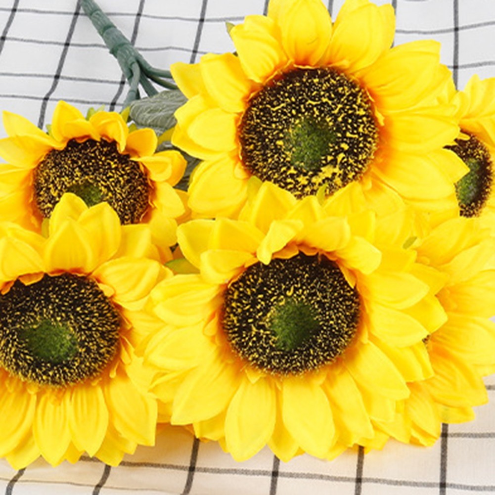 Bright For and Cheerful 4pcs Sunflower Bouquet 9 HeFor ads for Your Home