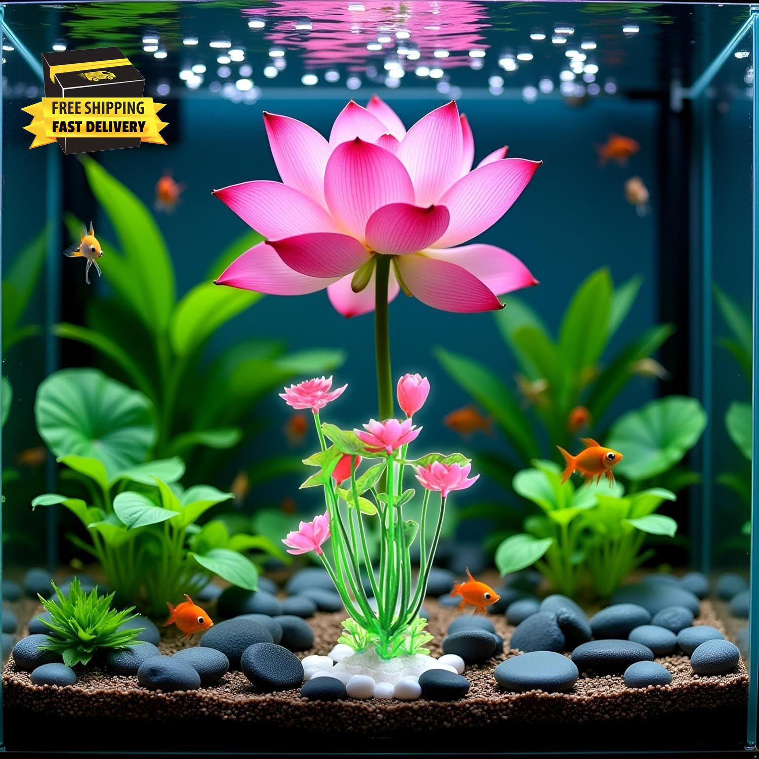 Artificial Water Plants, Aquatics Grass Flower Simulation Plastic Artificial Lot