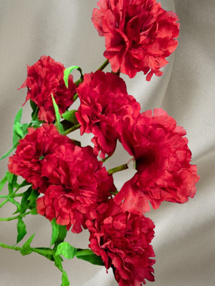 SIX Artificial natural feel Large carnations