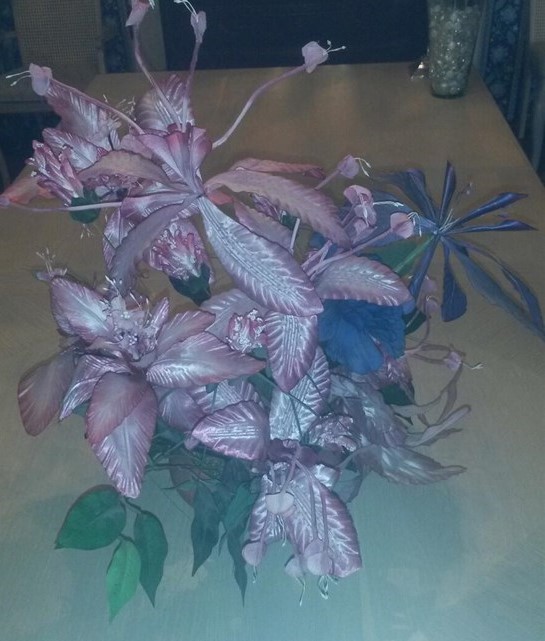 22″ Artificial Arrangement Pinks and Mauve