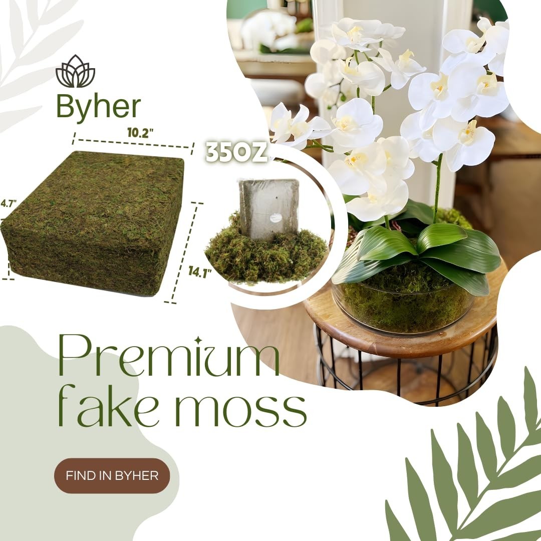 Large Capacity 2.2LB Fake Moss for Indoor Plants & Crafts – Fresh Green Decor
