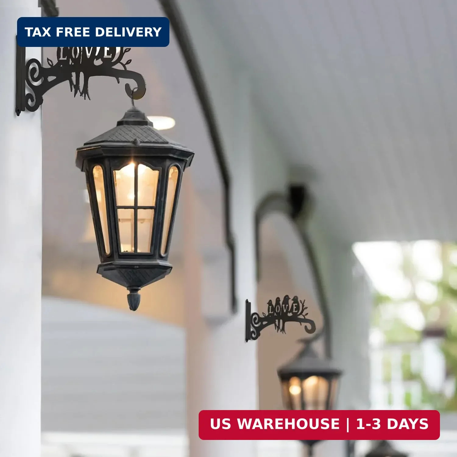 2-Pack Aesthetic Wall Plant Hanger Indoor and Outdoor – 10 Inch Metal Hanging Pl