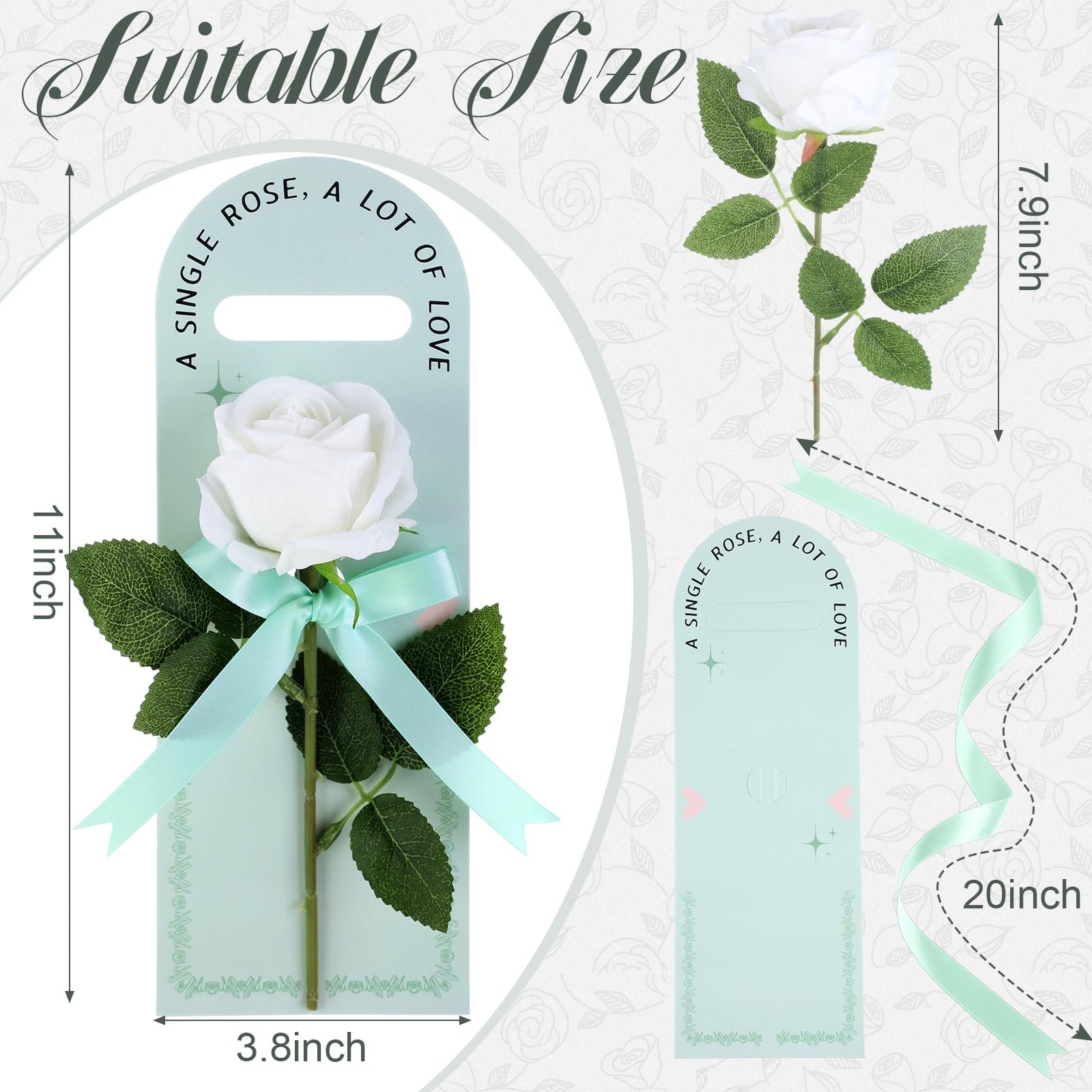 4 Pack Artificial Rose Gift Set for Mom, Mothers Day Flowers Gift with Handhe…