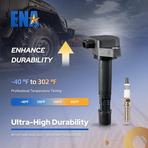 Set of 6 UF624 Ignition Coil Pack and 93175 Iridium Spark Plug Compatible with