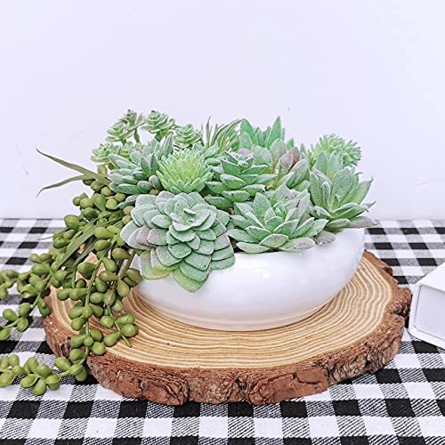 11Pcs Artificial Succulents Plants Mini Fake Unpotted Succulents for Home Office