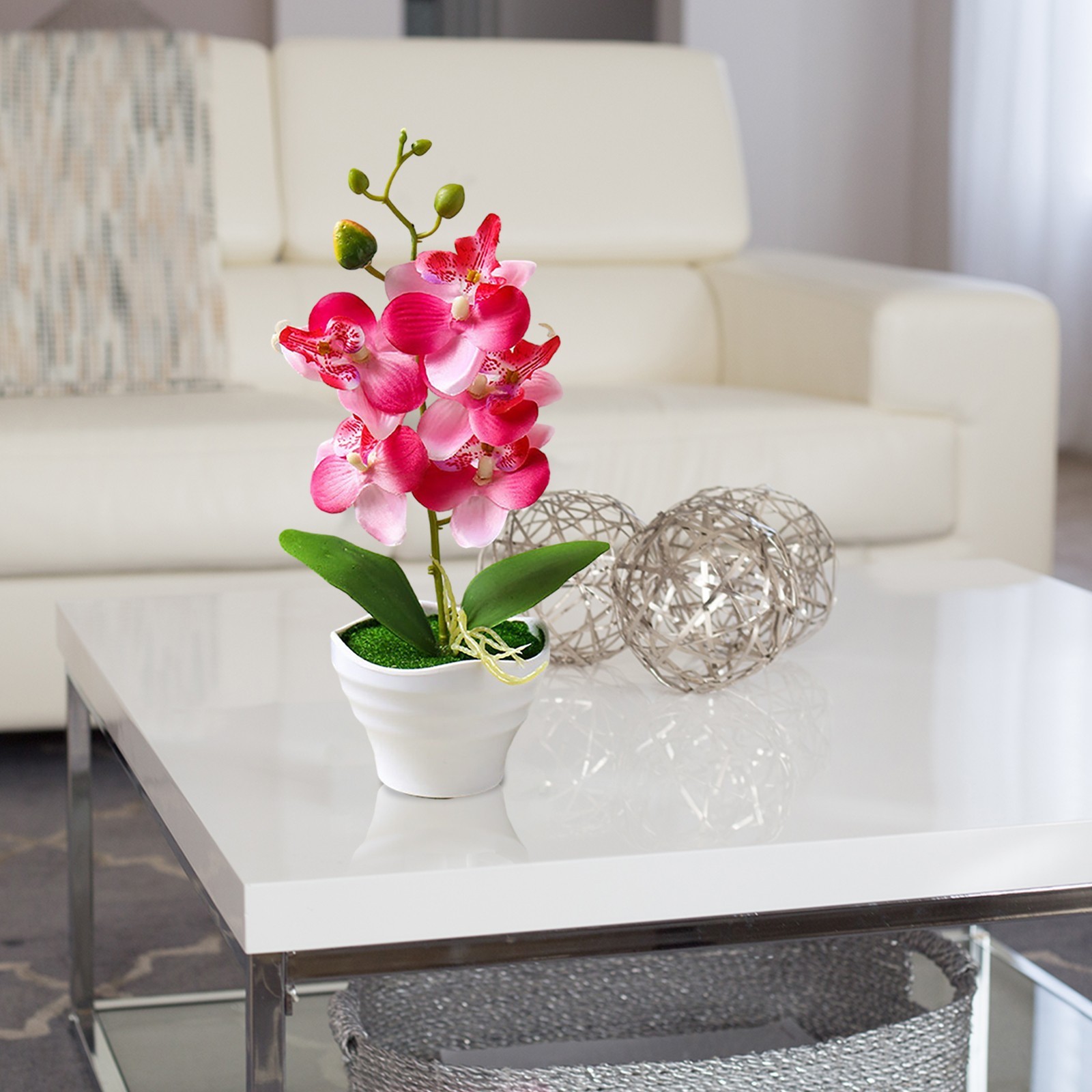 Silk Artificial Fake Orchid Flower Potted Plant Bonsai Party/Garden/Home Decor