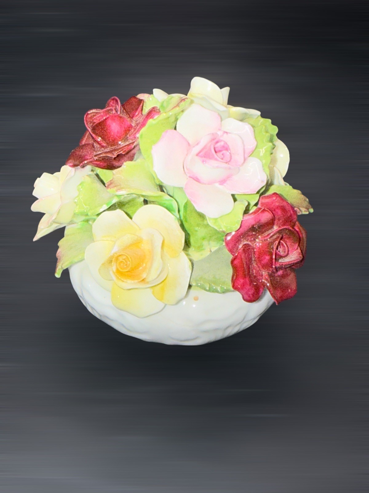 Vintage AYNSLEY ENGLAND Bone China BOUQUET Hand Modeled Family of Flowers