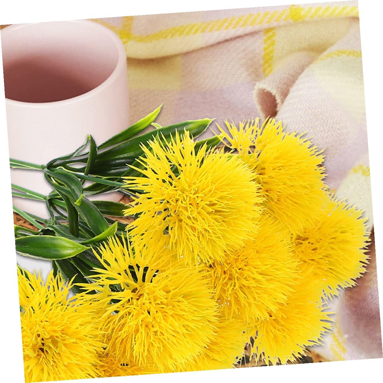 12 Pcs Faux Dandelion Flowers Realistic Artificial Dandelion Branches for Hom…