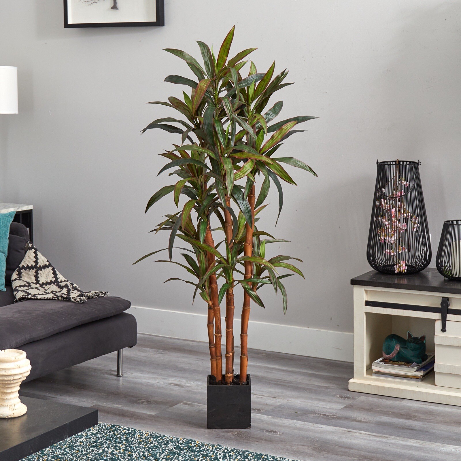 5’ Artificial Dracaena Yucca Tree Home Decor. Retail $212