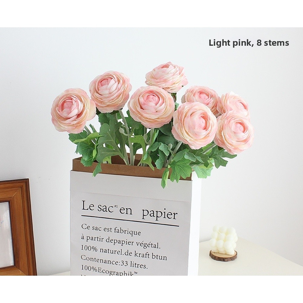 Silk Peony Artificial Flower with Flexible Stem for Custom Arrangement 52x10cm