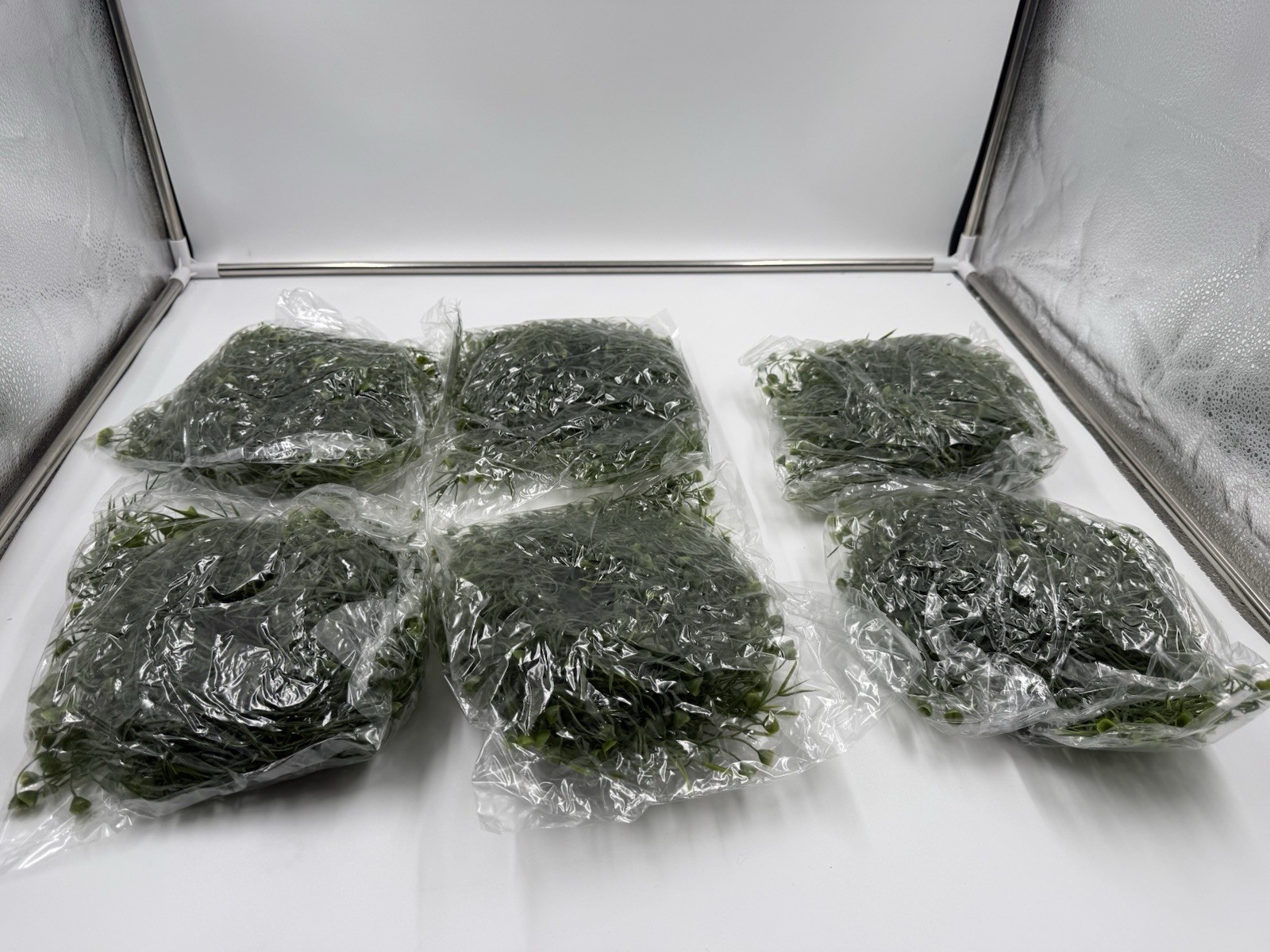 Artificial Greenert Garland 6 Pack 5.57ft Faux Leaf Green For Table Room Bedroom