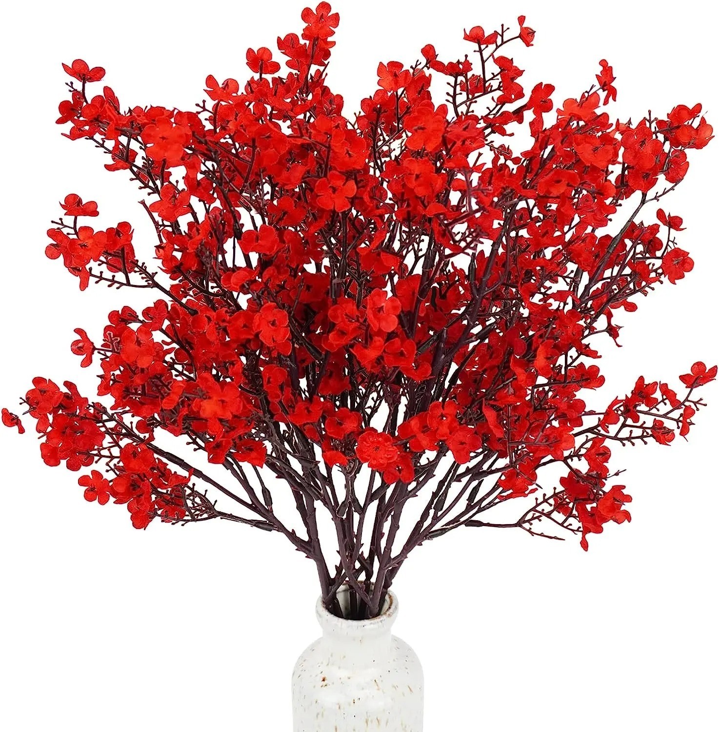 Artificial Flowers Cherry Blossoms Baby’s Breath Gypsophila Fake Flowers DIY Wed