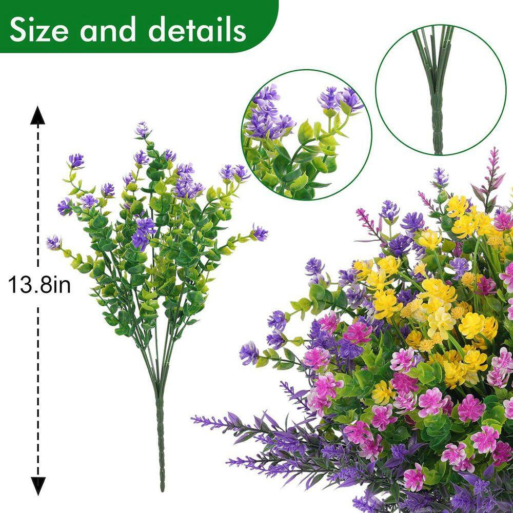 3 In. H Multiple Color Artificial Daisy Flowers for Indoor and Outdoor Decor