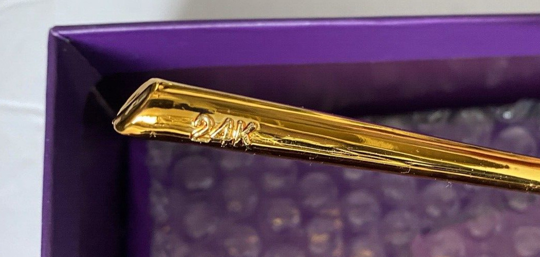 24k Golden Rose Gold With Test Report & Box