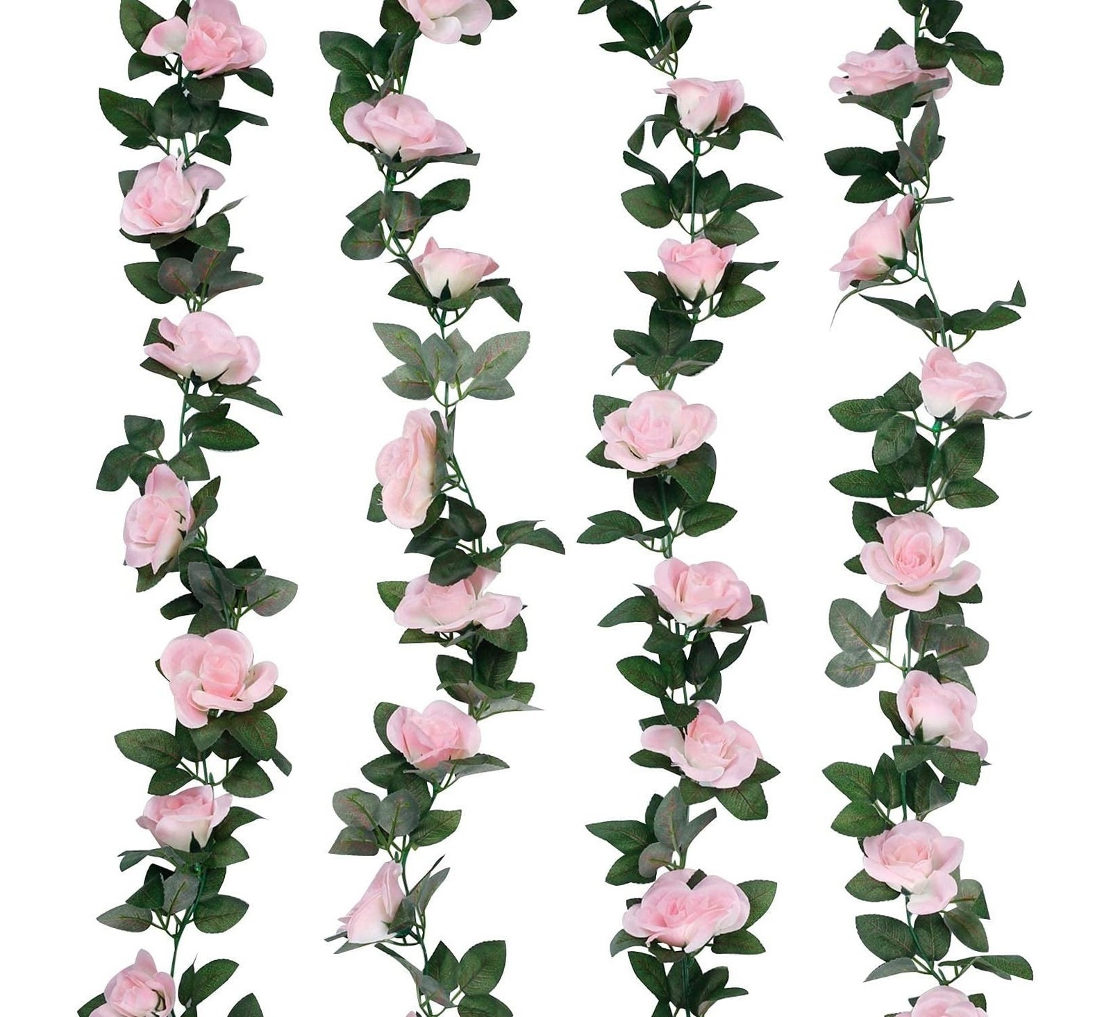3PCS Artificial Rose Vine Flowers Plants Fake Vine Wedding Home Party Decor