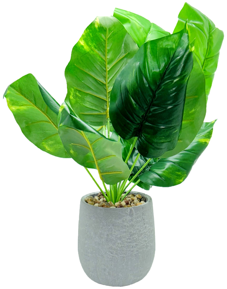 Der Rose 16″ Small Plants Artificial Mini Potted Faux Office Home Kitchen Decor