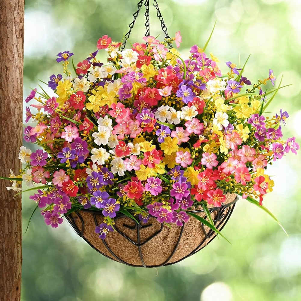 for Outdoors,6 Bundles Artificial Plants Outdoor, Fake7509