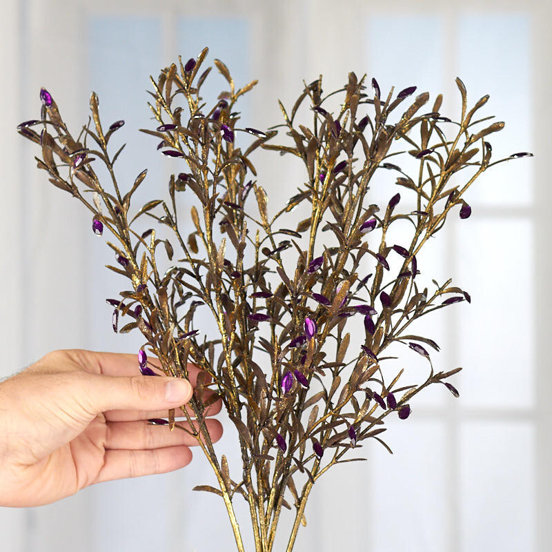 Factory Direct Craft Artificial Rosemary and Purple Diamond Sprays | 6 Spra