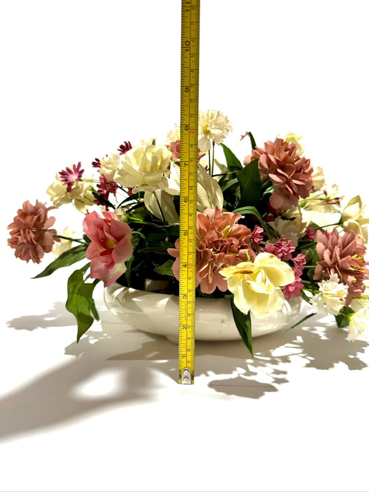 Artificial Faux Flowers in Vase,Silk Flower Arrangement Floral Table Centerpiece
