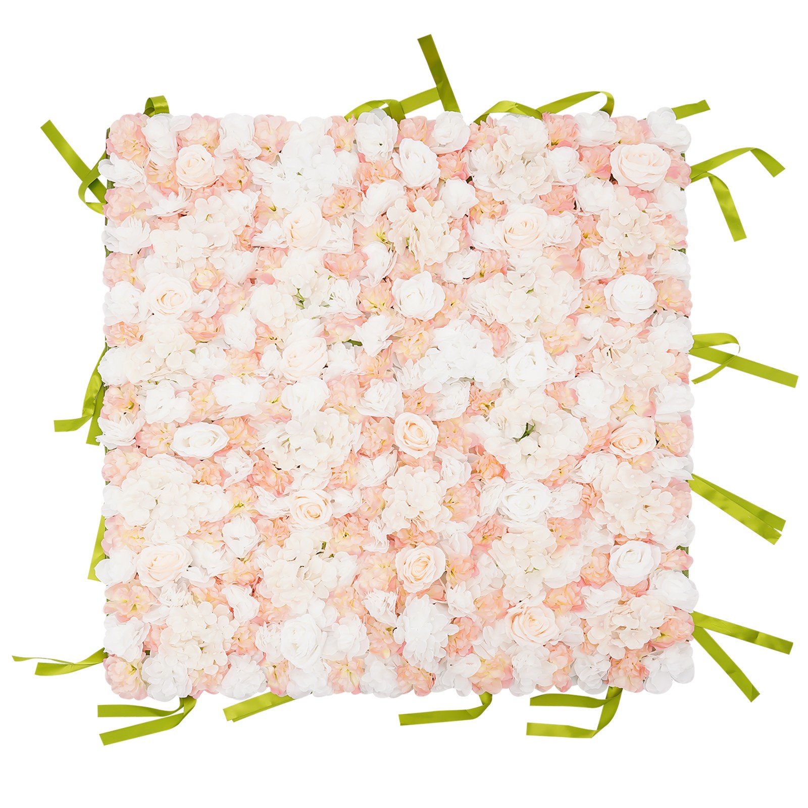 Square Artificial Flower Panels Rose Flower Panels Artificial Flower Wall Decor