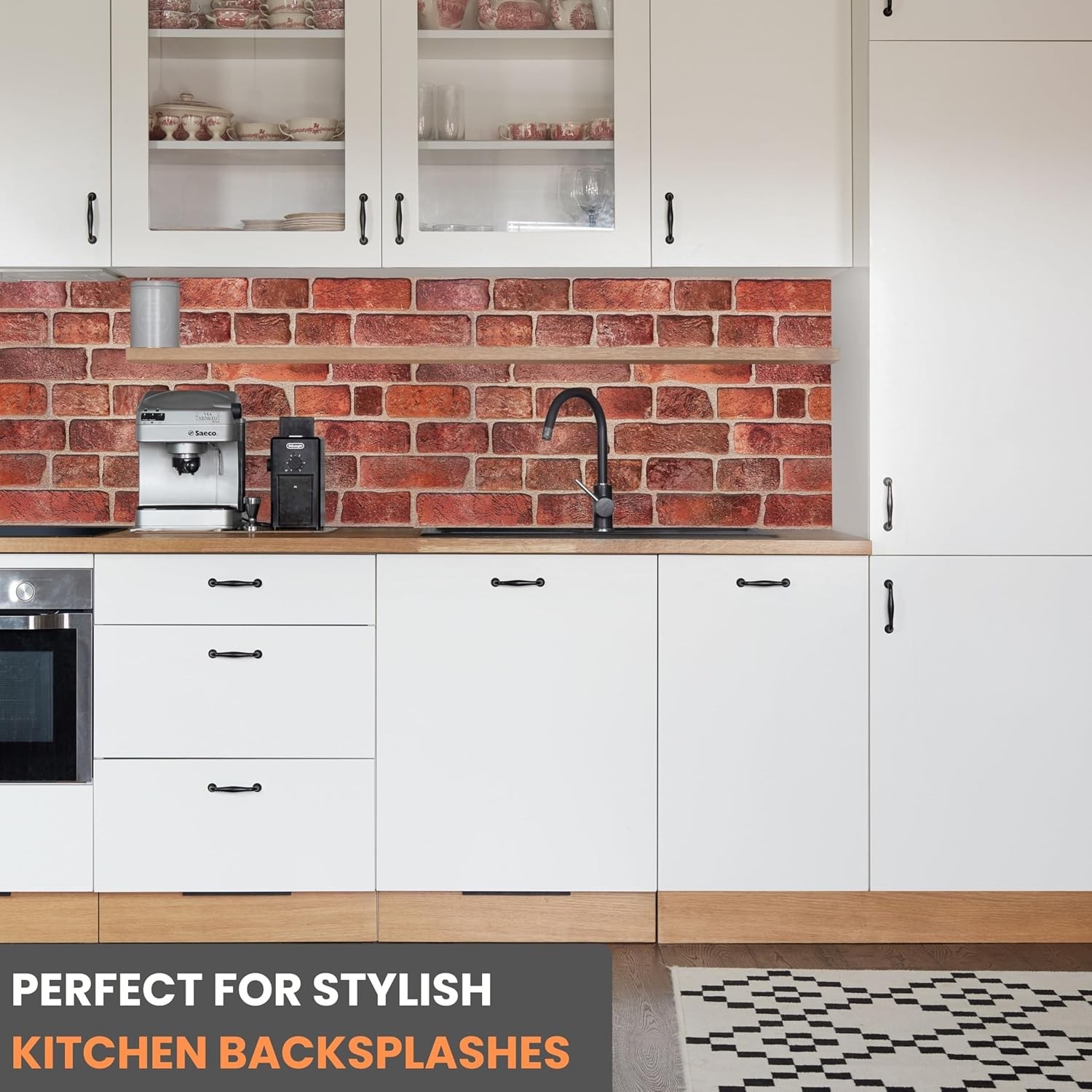 3D Faux Brick Wall Panels 37.8’’X18.9’’ – 10 Sheets, Covers 4.6 Sqm / 49.6