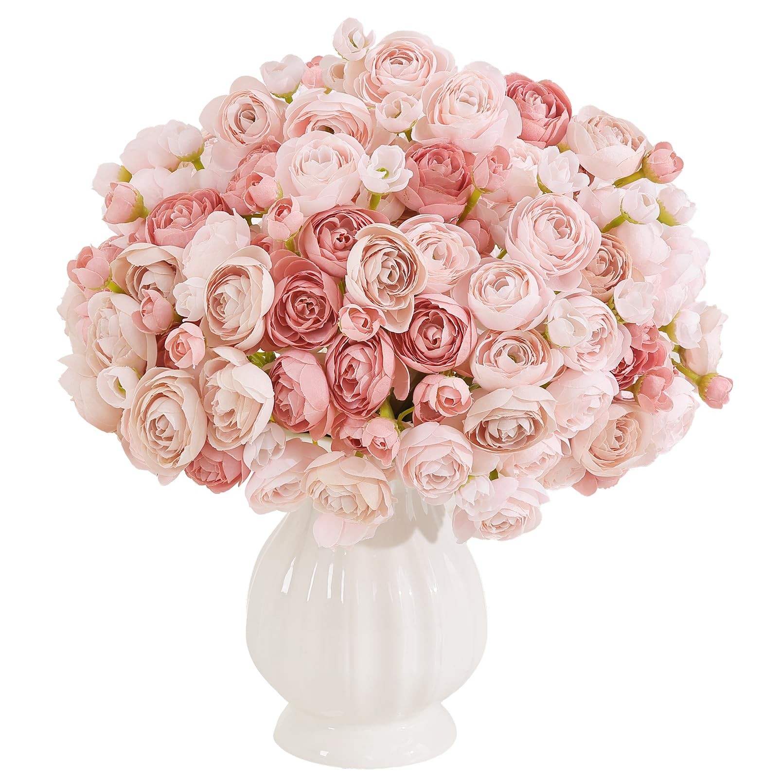 Ranunculus Artificial Flower, 20 Pcs Mini Ranunculus Bulk Flowers for DIY Bou…