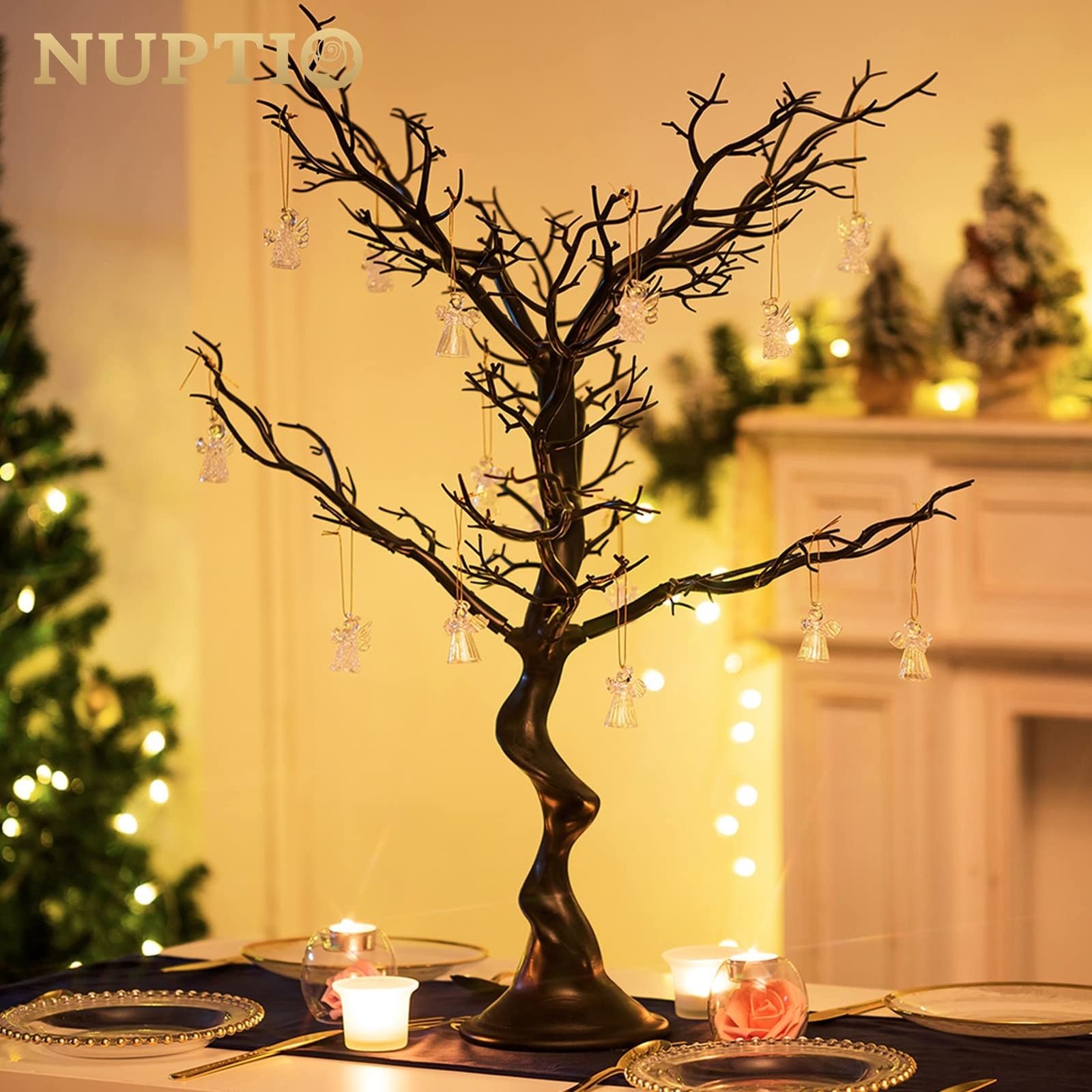NUPTIO Tree Branch Decoration Centerpiece 30″/76cm Tall Branch Manzanita Wedd…