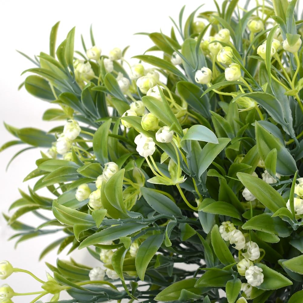 12pcs Artificial Flowers for Outdoor Artificial Plants Flowers Faux Fake Flow…